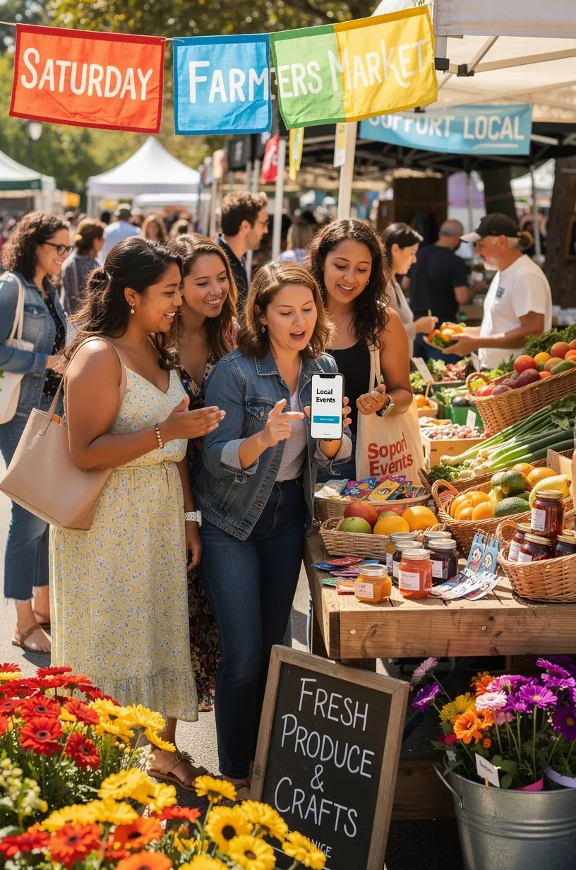 People engaging in offline events to foster social interaction